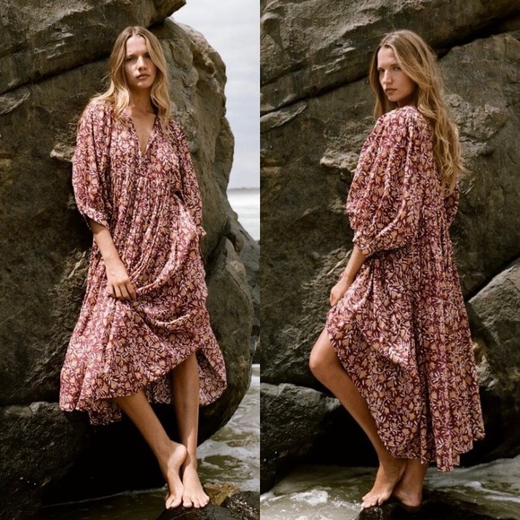 Daughters of India Dresses & Skirts - Daughters Of India Kyra Midi Dress in Sumac